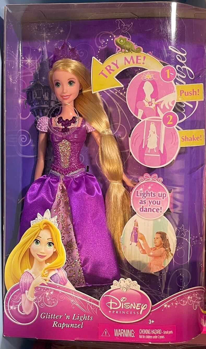 Mattel 2013 Disney Rapunzel Princess Glittering 'N Lights Doll